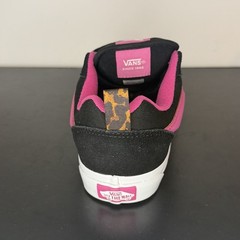 VANS Knu Skool Junior’s Leopard Pop Black Pink Skate Shoes Casual Thick Tongue