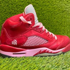 Nike Air Jordan 5 Retro Valentine’s Day Youth Size 5Y Red Athletic Shoes Sneaker