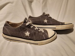 Converse One Star Sneaker Junior 5 Gray Low Miles Loved see photos unisex Shoes