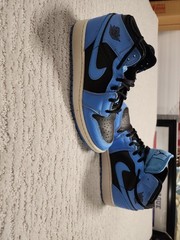 Size 5.5 (GS) – Jordan 1 Mid University Blue Black