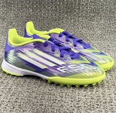 Adidas F50 League TF J Soccer Shoes Purple Turf Cleats JI0000 Kid’s Size 12K