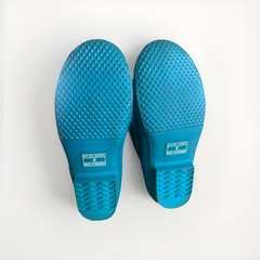 LL Bean Wellie Kids Size 4 Rubber Rain Boots Blue Unisex Classic Waterproof