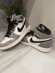 Nike Air Jordan 1 Retro High White Cement Elephant Print Size 4Y