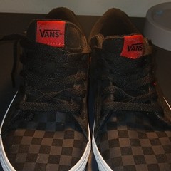 VANS Chapman Mid Top Checkerboard Canvas Sneakers Unisex Kids US 5.5