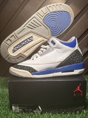 Size 5.5 (GS) – Jordan 3 Retro Mid Racer Blue