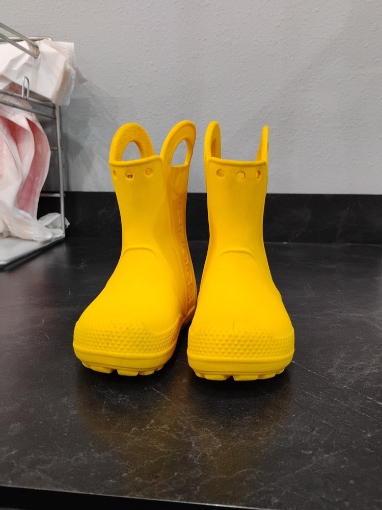 Crocs Handle It Rain Boots Yellow Child’s Size C7