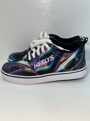 Heelys Pro 20 Prints Black Galaxy Youth Size 6 Women Size 7 EUC With Attachments