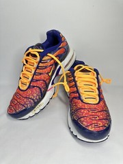 #1982 Nike Air Max Plus GS Back To School Shoes Purple Laser Orange Sz 5.5Y