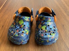 Crocs Classic All Terrain Terrazzo Paint Splatter Clog C5 Boys Youth Kids