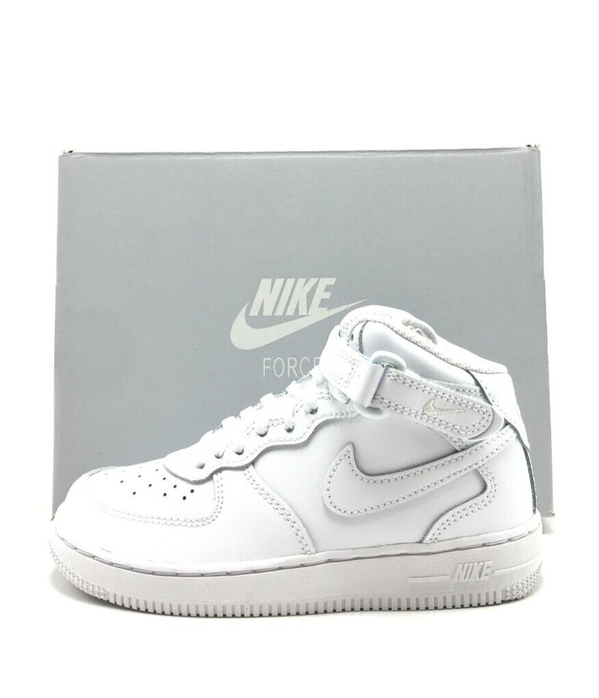 *NEW* Pre-School Kids Nike Air Force 1 Mid LE (PS) White (DH2934 111) 👍