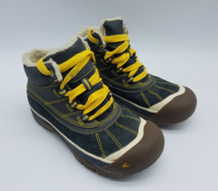 Keen Brady Winter Boots Youth Size 13 Gray Yellow