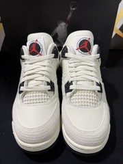 Air Jordan 4 Retro OG FC (GS) Sail/Black-University Red Size 5Y