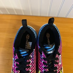 Heelys PRO 20 PRINTS BLACK RAINBOW Zebra Print Skate Rolling Shoe Women 5 YTH 4