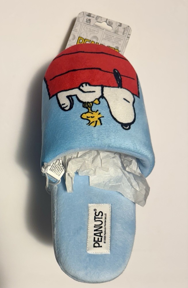 Peanuts Children’s Size L/XL Snoopy & Woodstock House Shoes Slippers NWT 15%off