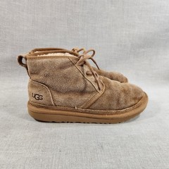 UGG Neumel II Big Kids Size 5 Chestnut Brown Suede Lace Up Boots Shoes 1017320K