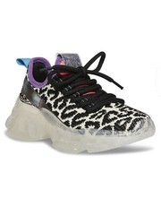 Steve Madden JMAXIMA Leopard Multi Kids Sneakers, Size 4 New In Box