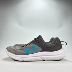 Under Armour Assert 10 Gray Blue Running Shoes Sneaker 3026182-107 Youth Size 6Y