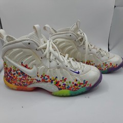 Nike Little Posite Pro „Fruity Pebbles“ 3.5Y Sneakers White Multicolor 64479