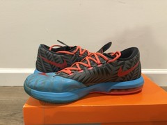 2013 NIKE KEVIN DURANT KD 6 N7 BLUE RED 626368-466 Size 10