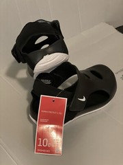 New Nike Sandals For Kids – Sunray Protect 3 Black And White-size 10- Unisex