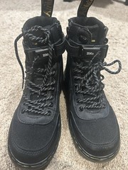Dr Martens Combs Tech J Kids Black Boot US 1 Zip Lace Doc Martens Youth School
