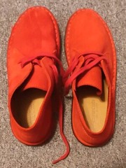 Crewcuts Suede Macalister Boots Kids Size K3 79394 Rhubarb Red Leather Upper