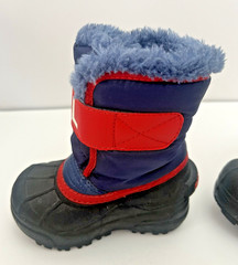 Sorel Kids Unisex Snow Commander WaterProof Boots Size 6 NV1877-591 Blue & Red