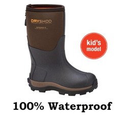 Dryshod Haymaker Kid’s Boot Hard Working Farm Outdoor Boot HAY-KD-BR Muck Style