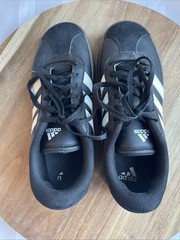 Adidas Samba Classic Black White Gum Sole Youth Kids Sz 3 Shoes Leather Soccer
