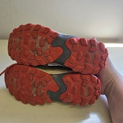 Merrell Moab Speed Low Waterproof Kids Hiking Shoes Grey Green Red MK267550 4M
