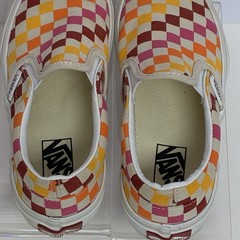 VANS Off the Wall Rainbow Checkerboard Shoes Kids Unisex Youth Size 13 Skater