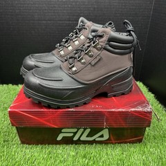Fila WeatherTec Boots Kids Size 5 Color Espresso/Black