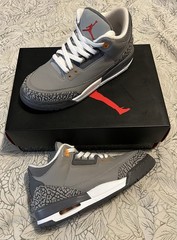 Nike Air Jordan 3 Retro Cool Grey (398614-012)GS Size 6Y (Ships Now)