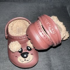 Crocs Kids Brown Fun Lab Bear Lined Clog Toddler C5 Shoes