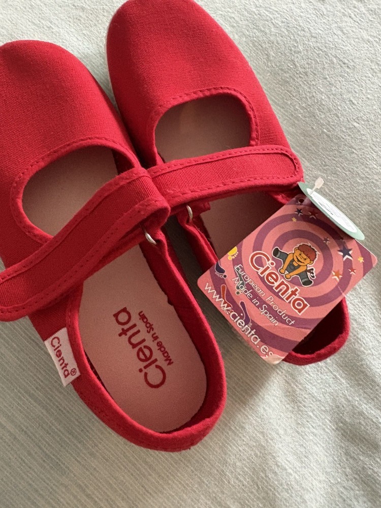 Red cienta shoes from Spain- Size 13, New Without Box
