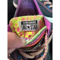 Converse Kids Chuck Taylor All Star Multi Tongue Neon Animal Print Sneakers 6Y