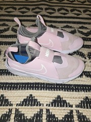 Nike Flex Runner 2 GS Pink Grey Slip-On Youth Shoes Size 5Y DJ6038-600 FreeSH