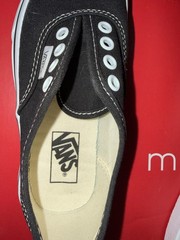 VANS CLASSIC AUTHENTIC CANVAS BLACK/WHITE CASUAL SHOE LITTLE KIDS SNEAKER Sz 13