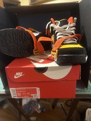 NIKE AIR RAID (GS) „ROSWELL RAYGUNS“ BLACK-GOLD SZ 5.5Y-WOMENS SZ 7 [DD9281-001]