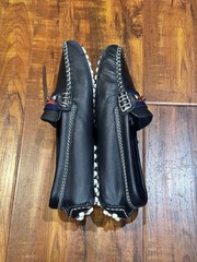 Atlanta Mocassin Black Moccasin Slip-On Penny Loafer Kids Shoes Size EU 32 US 1