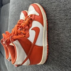 Nike Dunk High SP GS Syracuse Junior Youth Trainers White Orange US 5 DB2179-100