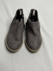 Old Navy Gray Suede Bootie Ankle Boots Kids Size 12 Zip Casual Fall Winter