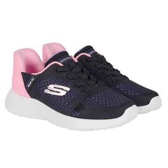 Skechers Kids‘ Swift Fit Sneaker Black/Pink Shoes SZ-13