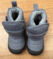 Jan & Jul Toasty-Dry Booties Snow Boots Heather Grey Toddler Size 6 NEW