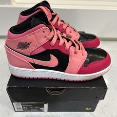 Air Jordan 1 MID – Coral Chalk/Pinksicle Sneaker Shoe Tennis Punk Grunge 4.5Y