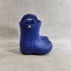 Crocs Blue Handle It Rain Boots Child Kids Size C6 Waterproof Pull On Shoes