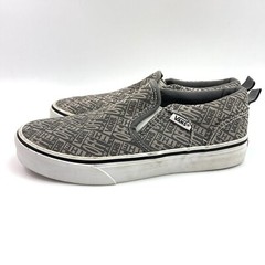Vans Asher Printed Slip On OTW Allover Logo Comfort Shoes Youth Size 3