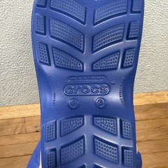 Crocs Boots Kids J3 Blue Handle It Rain Boot Pull On Waterproof Lightweight
