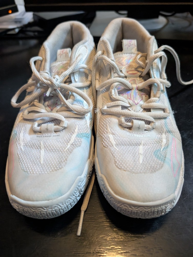 Puma LaMelo Ball MB.03 „Iridescent“ White 379934-01 Youth Size 3C
