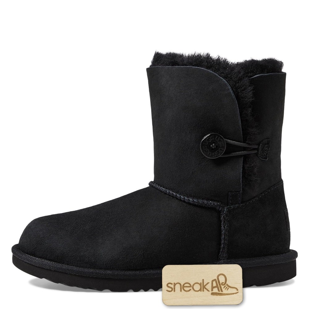 [1017400K-BLK] Kids UGG K BAILEY BUTTON II
